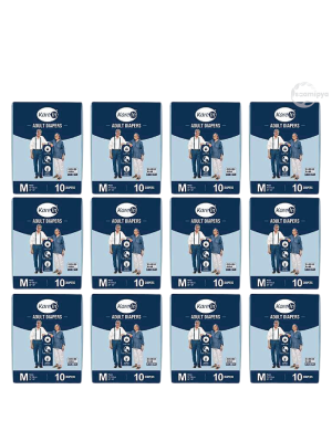 Kare In Premium Adult Diaper Sticker Type Medium (Pack of 12) 120 pcs
