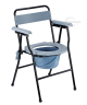 Medequip Commode Chair with Armrest (Powder coated)