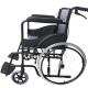 Medequip Basic Foldable Wheelchair with Spoke Wheel (Black) for Rent