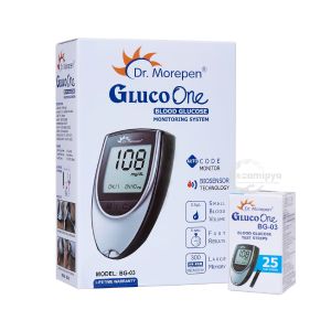 Dr Morepen Glucoone BG03 Blood Glucose Monitor + 25 strips