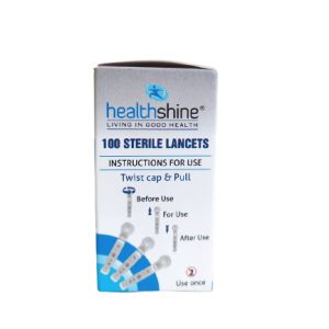 healthshine Sterile Lancets (Flat) (100 Lancets)