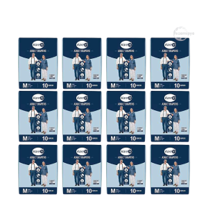 Kare In Premium Adult Diaper Sticker Type Medium (Pack of 12) 120 pcs