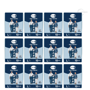 Kare In Premium Adult Diaper Sticker Type Large (Pack of 12) 120 pcs