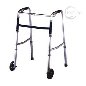 LifeEzy Rover 13 Walker with front wheels (Silver)