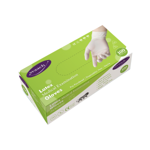 Svaach Latex Medical Examination Gloves Large (Pack of 100)