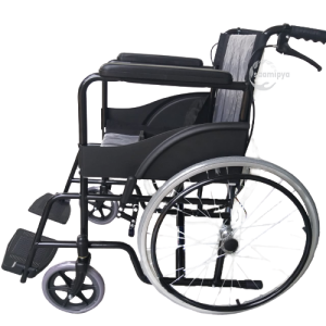 Medequip Basic Premium Wheelchair Powder Coated (Black)