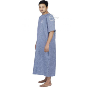 Cotton blend hospital gown