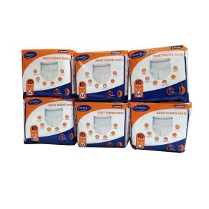 Svaach Economy Adult Diaper Pants Medium 10s Pack of 6 (60 Pcs)