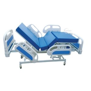 5 Function Electric Medical Cot with Wheels and Mattress