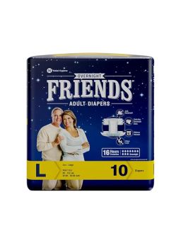 Friends Overnight Adult Diaper Sticker Type Large 10's