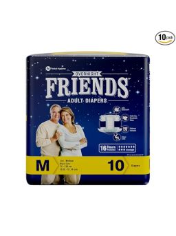 Friends Overnight Adult Diaper Sticker Type Medium