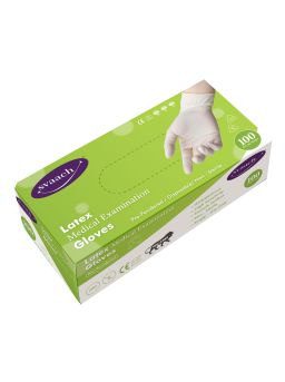 Svaach Latex Medical Examination Gloves Medium (Pack of 100)