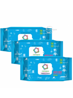 Canopus Medi Bed Bath Wipes (Pack of 3) 30 wipes 