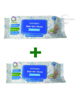Canopus Premium Baby Wet Wipes 80 pieces per pack (Buy one Get one Free)