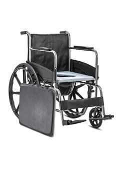 Fast Well Powder coated Commode Wheelchair (Mag Wheel)