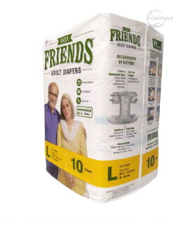 Friends Easy Adult Diaper Sticker Type Large 10's
