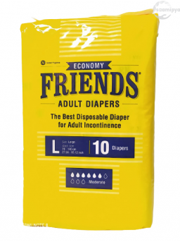 Friends Economy Adult Diaper Sticker Type Large 10's