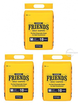 Friends Economy Adult Diaper Sticker Type Medium (Pack of 3) 30 pcs