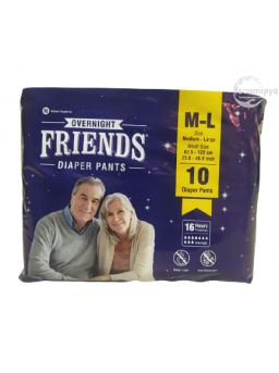 Friends Overnight Adult Diaper Pull up (Pants Style) M-L
