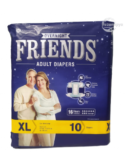 Friends Overnight Adult Diaper Sticker Type Extra Large 10's