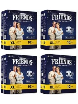 Friends Overnight Adult Diaper Sticker Type XL (Pack of 4) 40 pcs