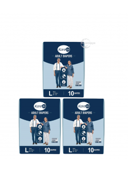 Kare In Premium Adult Diaper Sticker Type Large (Pack of 3) 30 pcs