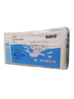 Super Seni Adult Diaper Sticker Type Medium 30's