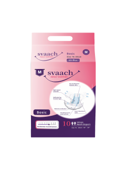 svaach Basic Adult Diaper Sticker Type Medium 10s