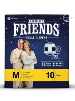 Friends Overnight Adult Diaper Sticker Type Medium
