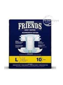Friends Overnight Adult Diaper Sticker Type Large 10's