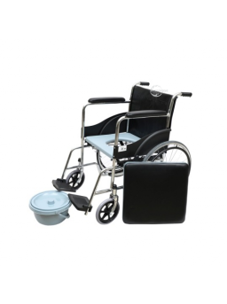 Medequip Commode Wheelchair with Seat Lift 