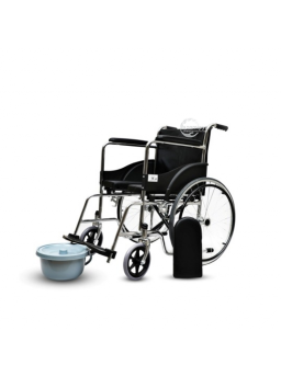 Medequip Commode Wheelchair with U cut Seat