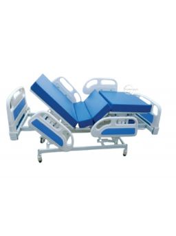 5 Function Electric Medical Cot with Wheels and Mattress