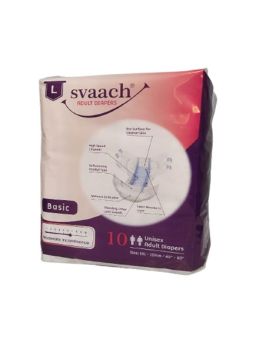 svaach Basic Adult Diaper Sticker Type Large 10s