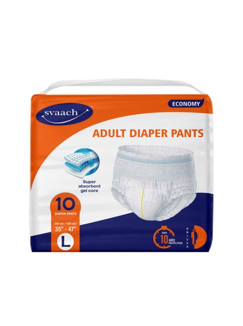 Svaach Economy Adult Diaper Pants Large 10s